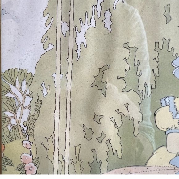 Vtg 1930s PRECIOUS MOTHER Poem Print Art Gold Frame Mother's Day Hanger 9" x 7" - Picture 12 of 16